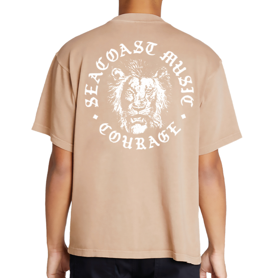 Courage Lion Tee - Burro